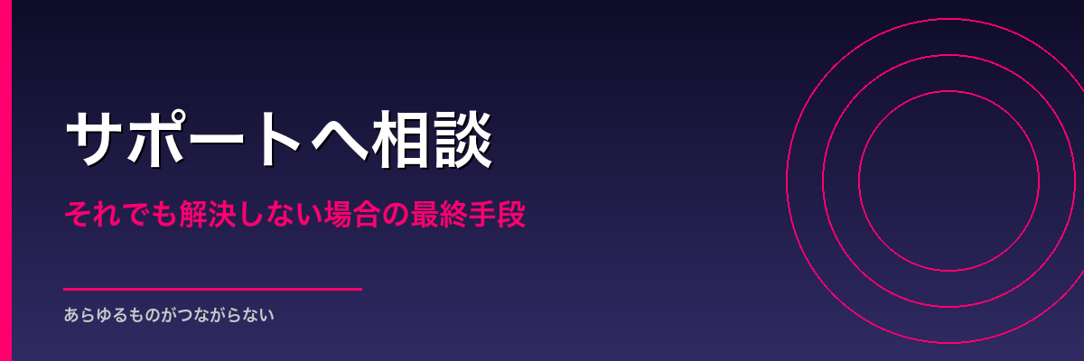 フィッシュダムのサポートに相談する
